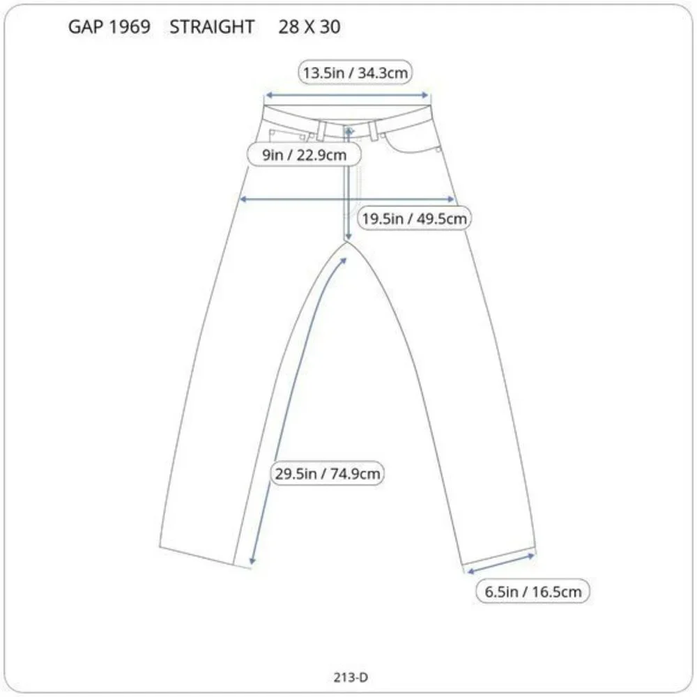 Gap 1969‎ Straight Jeans Dark 28 X 30 Actual 27 X 29.5